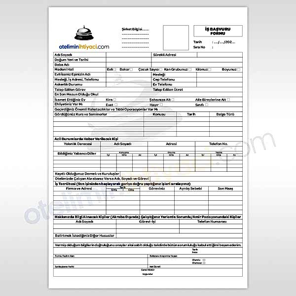 İş Başvuru Formu